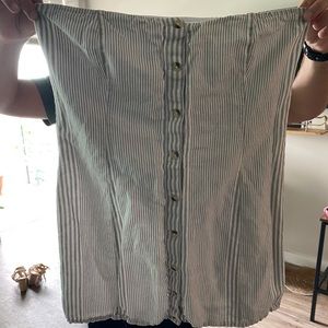 Strapless Stripe Dress